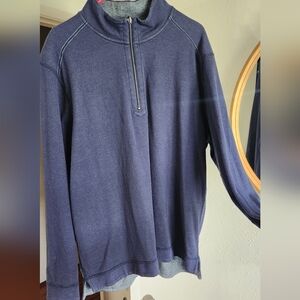 Navy Blue Zip-Up Jacket